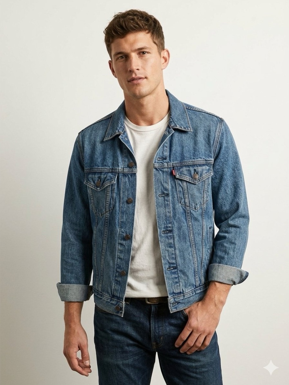 Vintage Levi’s Trucker Denim Jacket | Men’s Size M Classic Blue
